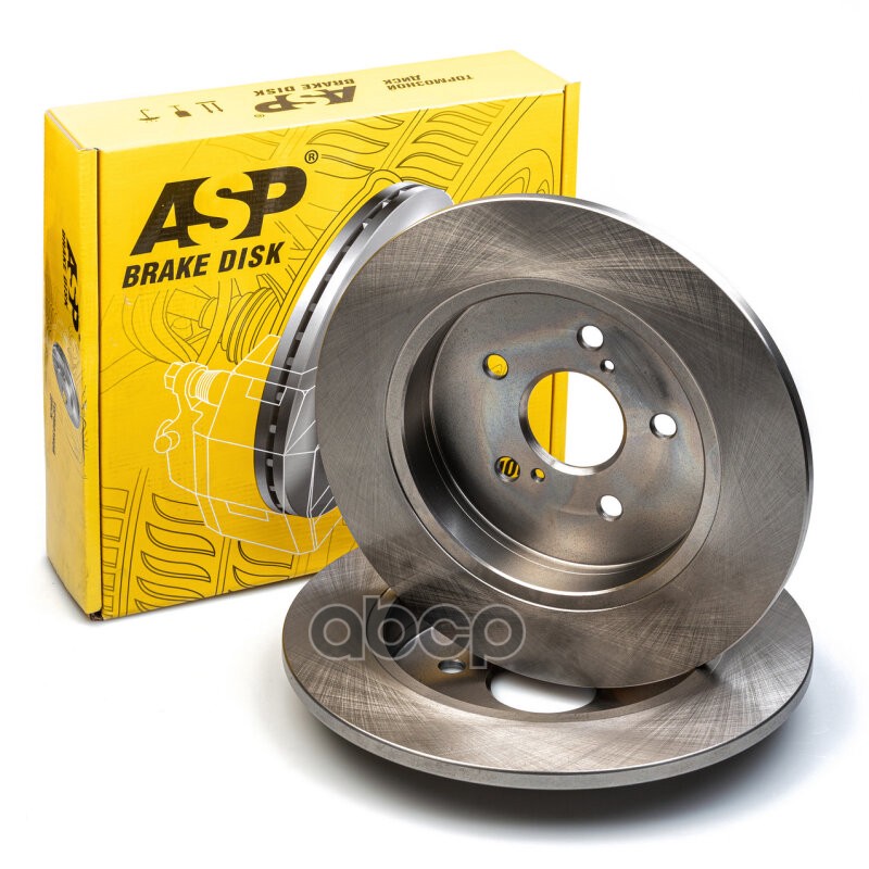 Диск тормозной Geely Atlas (18-) на заднюю ось  не вентилируемый D=308 ASP арт. 300233