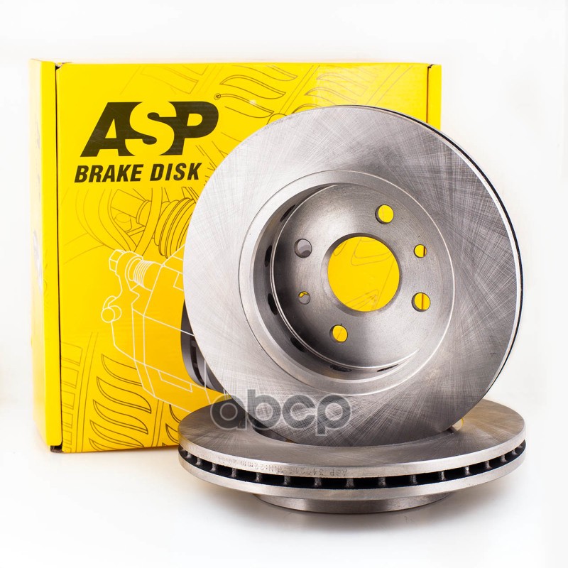 Диск тормозной KIA SHUMA II/SPECTRA (Ижевск) перед. вент. ASP арт. 340210