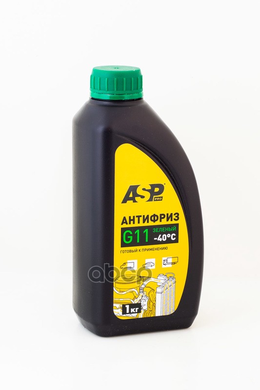 ASP Антифриз G11 готовый зеленый 1 кг ASP арт. afg1000