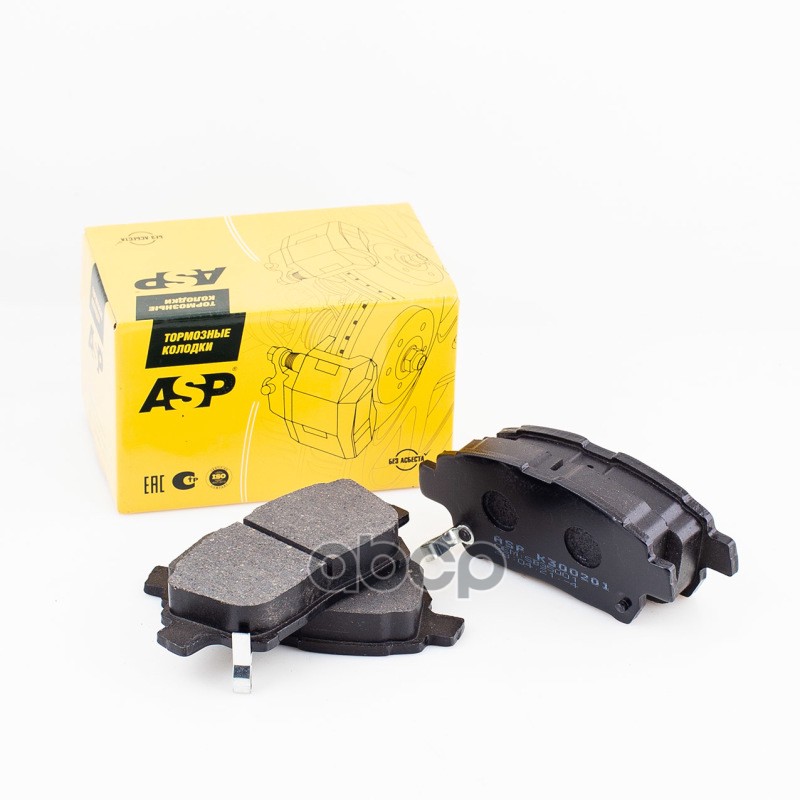 Колодки тормозные передние TOYOTA YARIS/LIFAN SOLANO (08-) ASP арт. k300201
