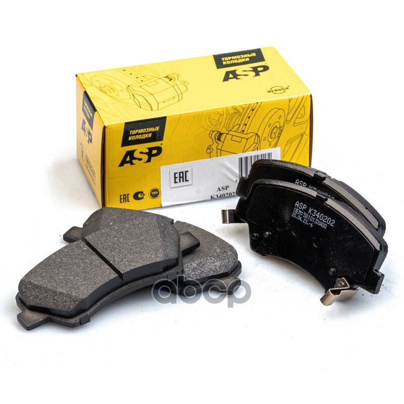 Колодки тормозные передние для а/м Hyundai i30/Kia Ceed ASP арт. k340202