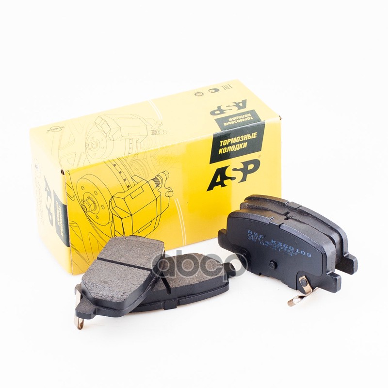 Колодки тормозные задние MITSUBISHI OUTLANDER III (12-)  ASX (10-)/CITROEN C4/MAZDA 6 (13-) ASP арт. k360109