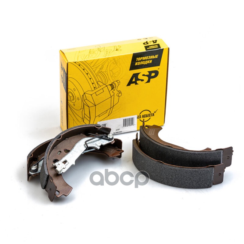 Колодки тормозные задние для а/м Opel Corsa B/Fiat Punto ASP арт. k380104