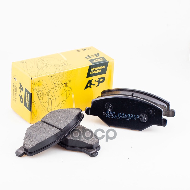 Колодки тормозные передние VW POLO SEDAN (10-)/SKODA RAPID (14-)   FABIA ASP арт. k410212