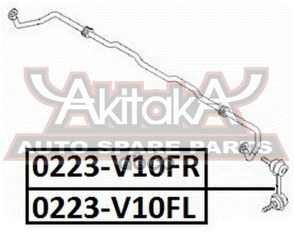 ТЯГА СТАБИЛИЗАТОРА ПЕРЕДНЯЯ ЛЕВАЯ ASVA арт. 0223V10FL