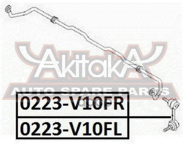 ТЯГА СТАБИЛИЗАТОРА ПЕРЕДНЯЯ ПРАВАЯ ASVA арт. 0223V10FR