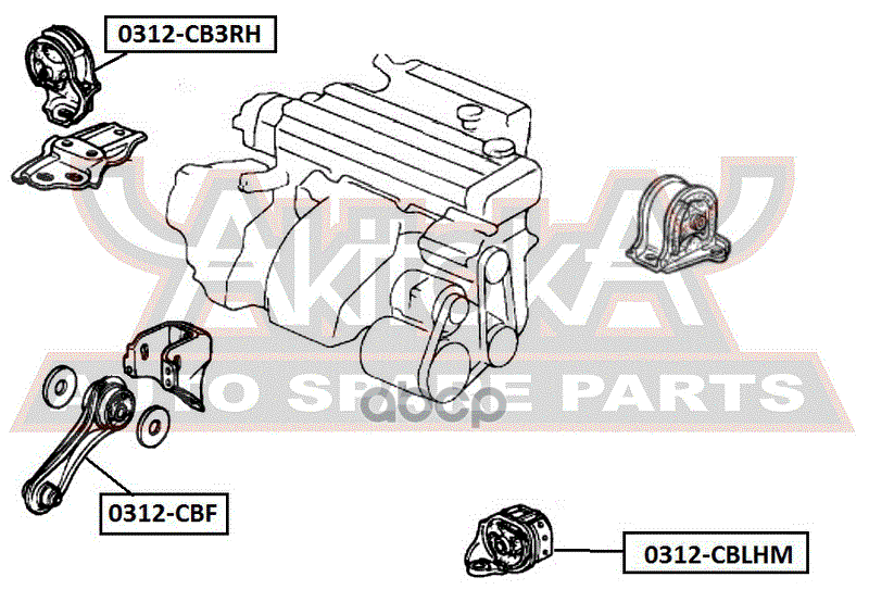 Подушка Двигателя Левая Mt ASVA арт. 0312CBLHM