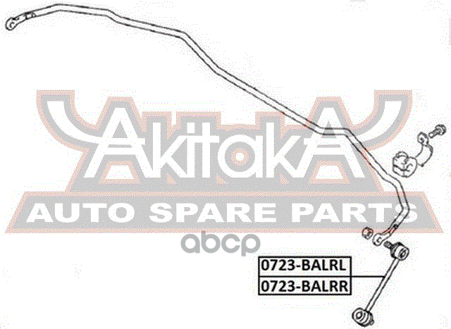 ТЯГА СТАБИЛИЗАТОРА ЗАДНЯЯ ПРАВАЯ ASVA арт. 0723BALRR