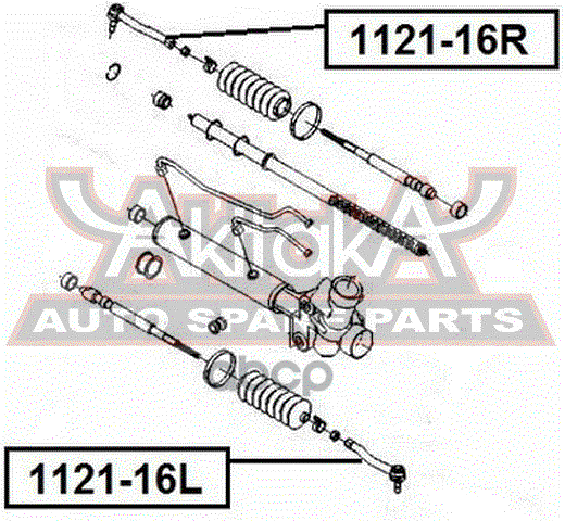 НАКОНЕЧНИК РУЛЕВОЙ ЛЕВЫЙ ASVA арт. 112116L