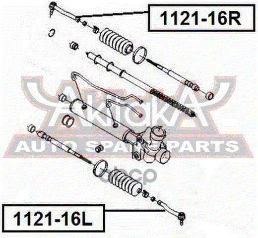 НАКОНЕЧНИК РУЛЕВОЙ ПРАВЫЙ ASVA арт. 112116R