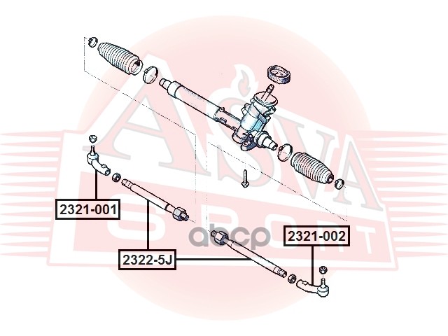 ТЯГА РУЛЕВАЯ ASVA арт. 23225J