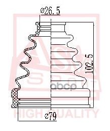 ПЫЛЬНИК ШРУС CAMRY/RAV4 25x73x97 (БЕЗ СМАЗКИ) ASVA арт. ASBTINACV4