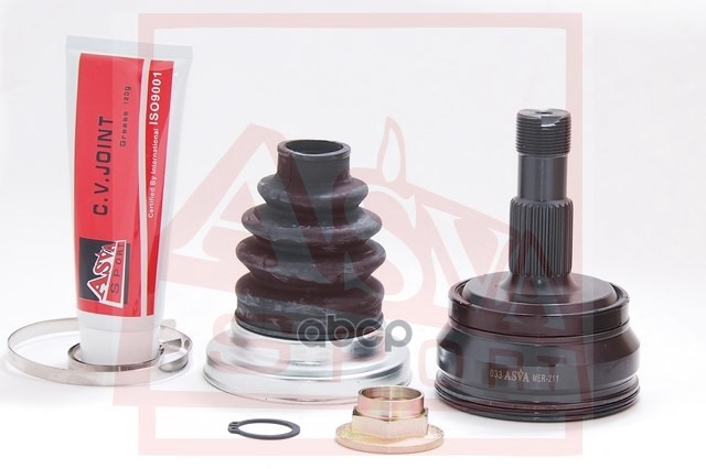 ШРУС НАРУЖНЫЙ ЗАДНИЙ 27x67x27 (БЕЗ КОЛЬЦА ABS) ASVA арт. MER211