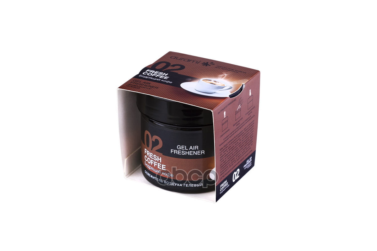Ароматизатор Гелевый Бодрящий Кофе 100Гр Aurami Gel-02 AURAMI арт. GEL-02
