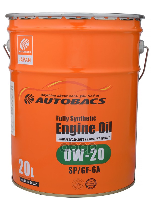 AUTOBACS Масло Моторное Autobacs Engine Oil 0W-20 Sp Gf-6A 20Л A00032231