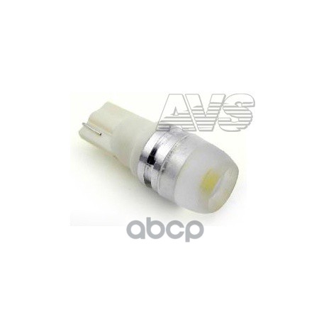 A80612s_лампочка Светодиодная T037 Т10 (W2.1x9.5d) 1.5W Линза Усеченная, Блистер 2 Шт., Белый Avs A80612s AVS арт. A80612S