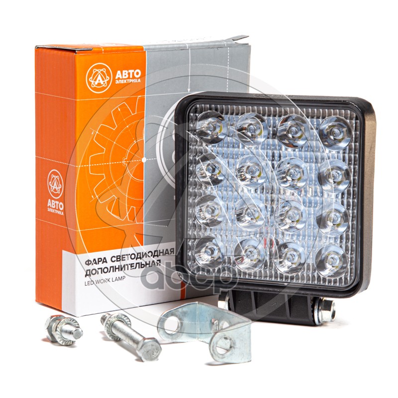 Фара Доп-Ая Квадратная, Направленный Свет, 16 Диодов,48W, (110Х42х140) 12/24V Avtoelectrica Ae48s-16Led-42Hc AVTOELECTRICA ар...