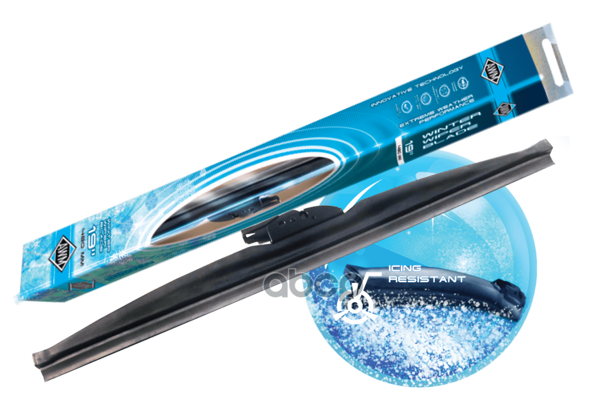 Щетка стеклоочистителя зимняя 480мм крепление Hook 5 адаптеров AWM арт. 410000049
