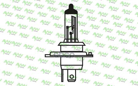 Лампа Галогеновая H4u 12V 100/80W Pu43t AYWIparts арт. AW1910035