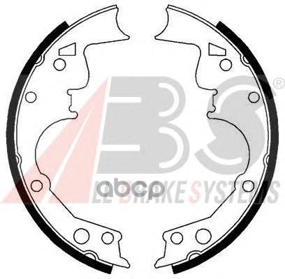 Комплект тормозных колодок Abs арт. 40514