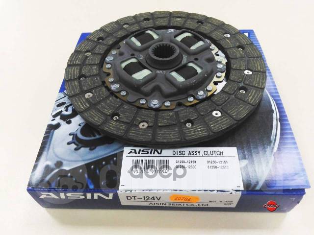 Диск сцепления TOYOTA 1/2NZ/1/2/3/4ZZ/4/5/7A/5E Aisin арт. DT-124V