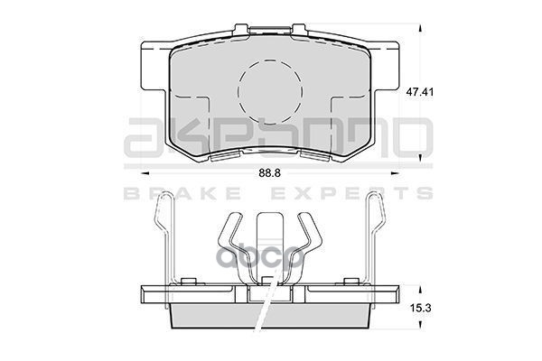Колодки тормозные (Сзади) Honda Accord 91-16 / Civic 95-12 Akebono арт. AN-684WK