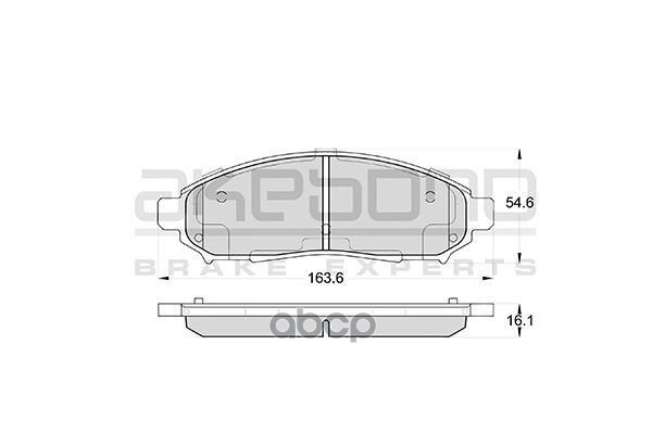 Колодки тормозные дисковые передние NISSAN Serena C25/C26 AN-726WK Akebono арт. AN-726WK