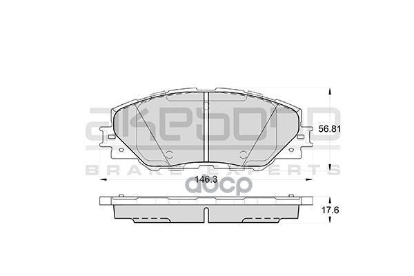 Колодки тормозные (Спереди) Toyota Harrier (XU60) 13-20 / Prius 09-19 Akebono арт. AN-732K