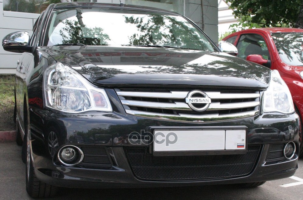 Сетка на бампер внешняя для NISSAN Almera 2013-2018, черн., 15 мм / Ниссан Альмера Arbori арт. 01-390613-15B