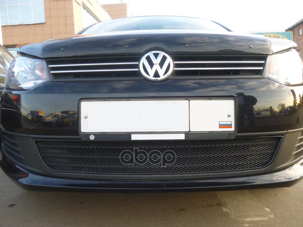 Сетка На Бампер Внешняя Для Vw Polo Sedan 2010-2014, Черн., 15 Мм / Фольксваген Поло Arbori арт. 01-530310-15B