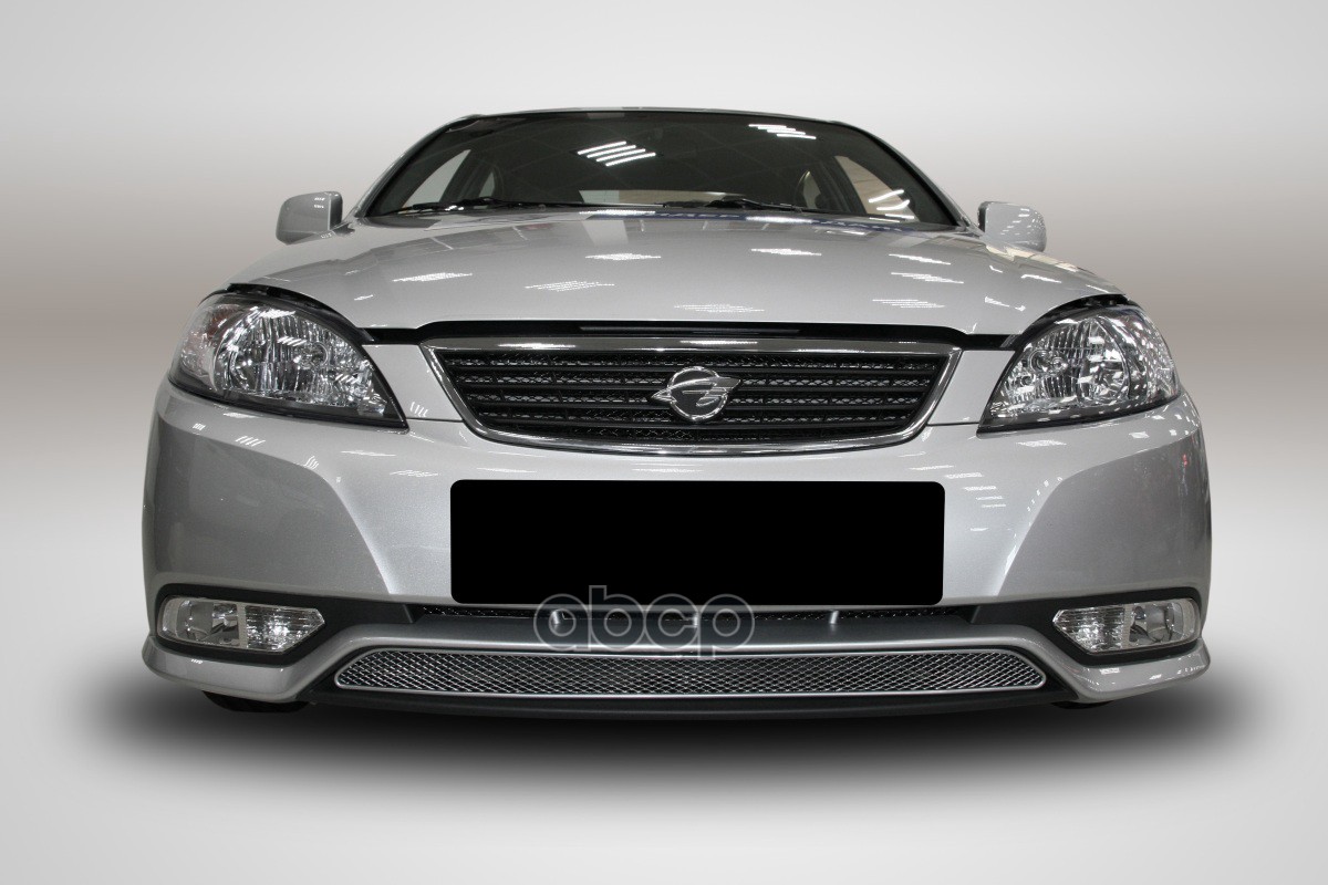 Сетка на бампер внешняя для RAVON Gentra 2016-2018, черн., 15 мм / Равон Гентра Arbori арт. 01-610216-151