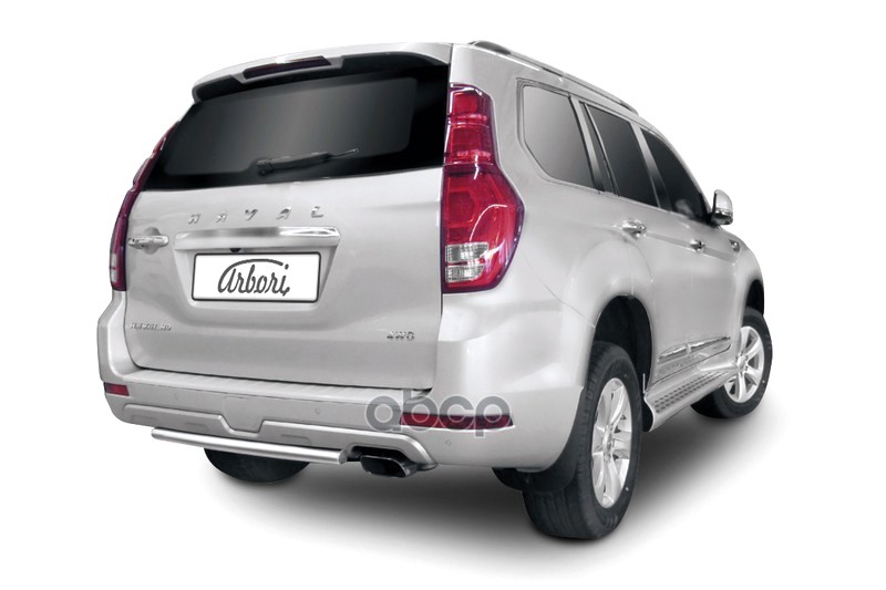 Защита Заднего Бампера Arbori D57 Короткая Haval H9 2015-2017 / Хавал Н9 Arbori арт. AFZDAHavH908