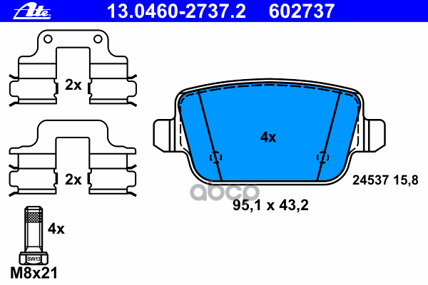 Колодки Тормозные Дисковые Задн, Land Rover: Freelander 2 2.2 Sd4 4X4/2.2 Td4 4X4/2.2 Ed4 06-  Volvo: S80 Ii 1.6 D Drive/1.6 ...