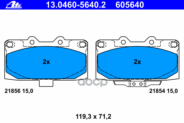 Колодки Тормозные Дисковые Передн, Subaru: Impreza Наклонная Задняя Часть 2.0 I Wrx 4Wd/2.5 Wrx 02-07, Impreza Седан 2.0 Turb...