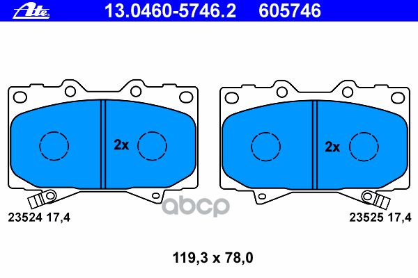 Колодки Тормозные Дисковые Передн, Lexus: Lx 470 98-08  Toyota: Land Cruiser 4.2 Tdi 4X4 84-, Land Cruiser 100 4.2 D/4.2 Td/4...
