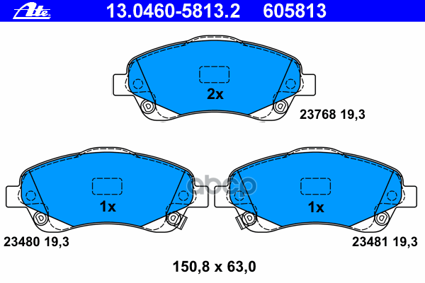 Колодки Тормозные Дисковые Передн, Toyota: Avensis 1.6 Vvt-I/1.8/2.0/2.0 D-4D/2.2 D-4D/2.2 D-Cat/2.4 03-08, Avensis Седан 1.6...