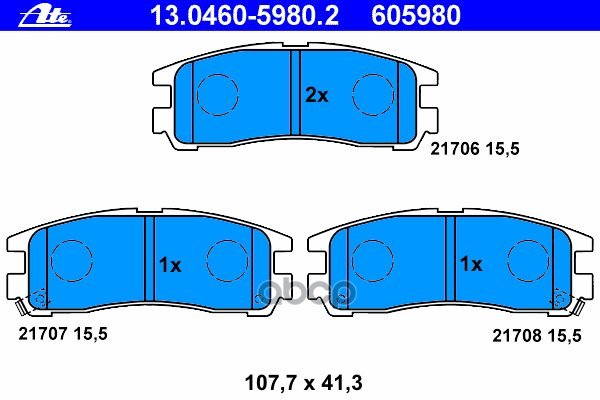 Колодки Тормозные Дисковые Задн, Chrysler: Sebring 2.0 01-07  Mitsubishi: Eclipse Ii 2000 Gs 16V/2000 Gt 16V/2400 Gs 16V 94-9...