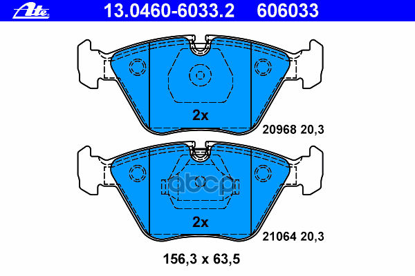 Колодки Тормозные Дисковые Передн, Bmw: 5 518 I/520 I/520 I 24V/524 Td/525 I/525 I 24V/525 Ix 24V/525 Td/525 Tds/530 I/530 I ...