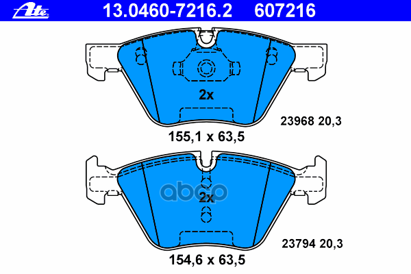 Колодки Тормозные Дисковые Передн, Bmw: 1 120 D/120 I 04-12, 1 120 D/120 I 03-12, 1 Кабрио 120 D/120 I/125 I 08-, 1 Купе 120 ...
