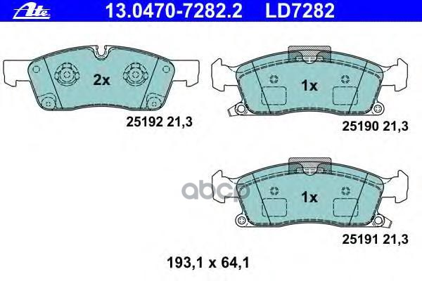 Колодки Тормозные Дисковые Передн, Ceramic, Jeep: Grand Cherokee Iv 3.0 Crd V6 4X4/3.6 V6 4X4 10-  Mercedes-Benz: Gl-Class Gl...