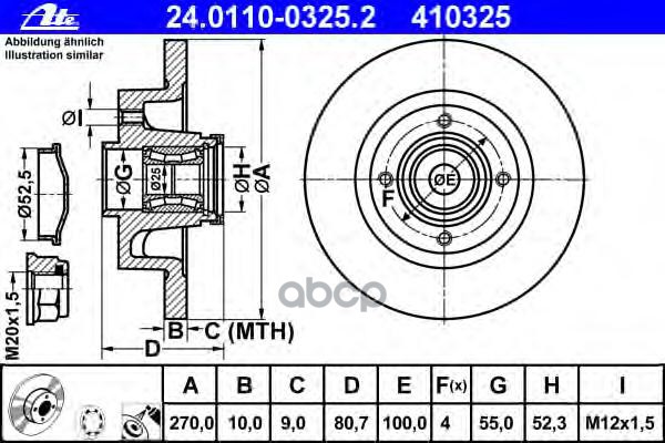 Диск Тормозной Задн, С Подшипником И Датчиком Abs, Renault: Megane Ii Универсал 1.4/1.5 Dci/1.5 Dci/1.5 Dci/1.6/1.6 16V/1.6 1...