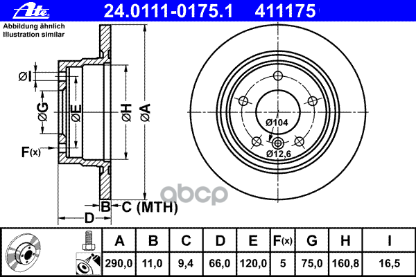 Диск Тормозной Задн, Bmw: 1 114 D/114 I/116 D/116 I/118 D/118 I 10-, 1 114 D/114 I/116 D/116 I/118 D/118 D Xdrive/118 I 11- A...