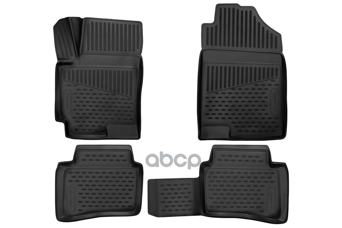 Коврики 3D в салон KIA RIO, 06/2017->, Седан/Хб. (X-Line), 4 шт. (полиуретан) Autofamily арт. ELEMENT3D2563210