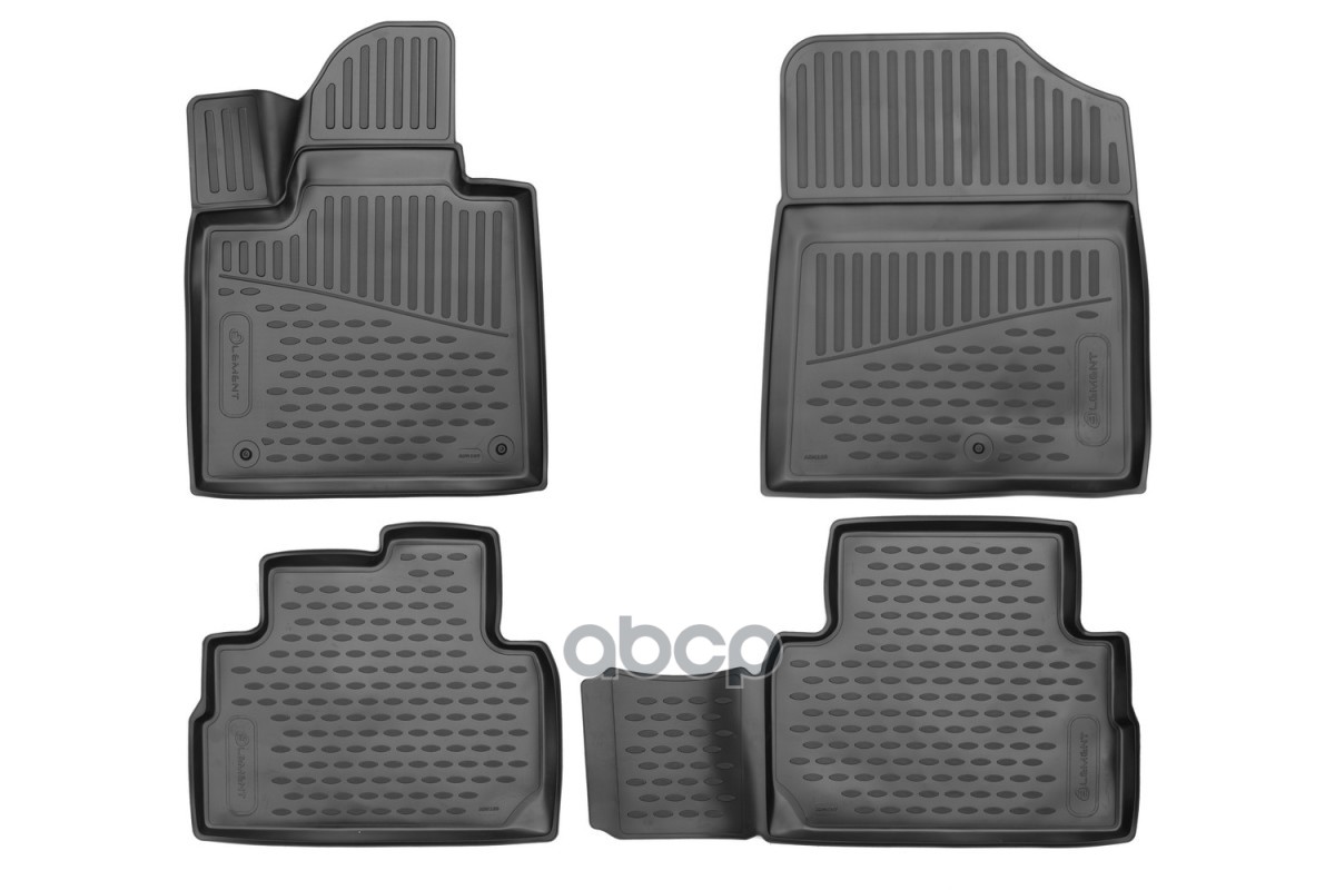 Коврики 3D в салон подходят для HYUNDAI Santa Fe, 2021->, 5 мест, Внед., 4шт. Autofamily арт. ELEMENT3DA0N169210