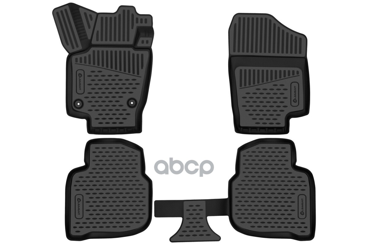 Коврики 3D в салон подходят для JETTA VA3 2023 - 4шт. (полиуретан) / Джетта ВА3 Autofamily арт. ELEMENT3DAN0571210K