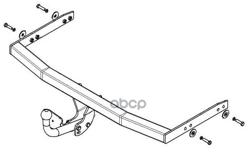 Фаркоп Тип Шара A A3, A3 Except Qattro Hb(3-5D) 1996-2002 Avtos Sk 04 AvtoS арт. SK 04