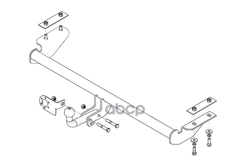 Фаркоп Тип Шара A Vesta S 2015- Avtos Vaz-65 AvtoS арт. VAZ-65