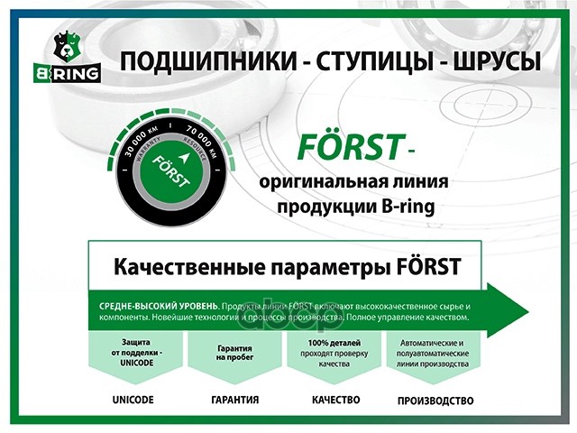 Шрус Lada Largus (12-) (Внутр.) [26/22] (Bic1906) B-Ring Forst B-RING арт. bic1906