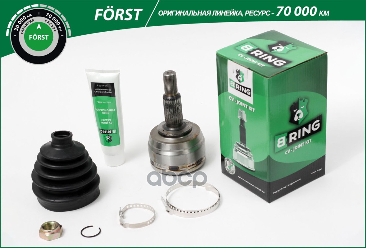 Шрус RENAULT Duster (10-) (наруж.) [25/35] (BOC1912) B-RING FORST B-RING арт. boc1912