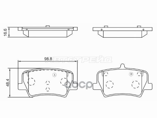 Колодки тормозные (Сзади) Geely Tugella 19- / Monjaro 21- BAIKOR арт. BKBR0079